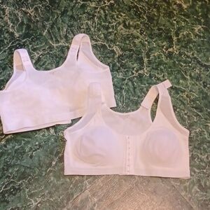 Embraced bra white size extra large back support bra white set of 2